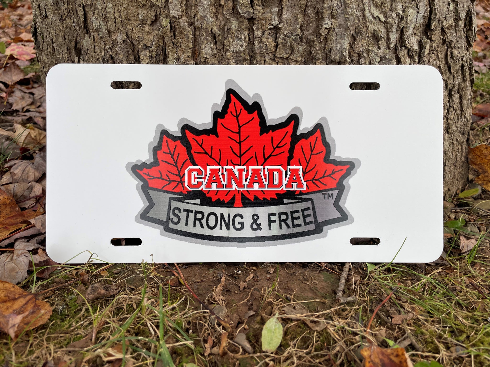 Canada at the heart with Strong &amp; Free™ License Plate