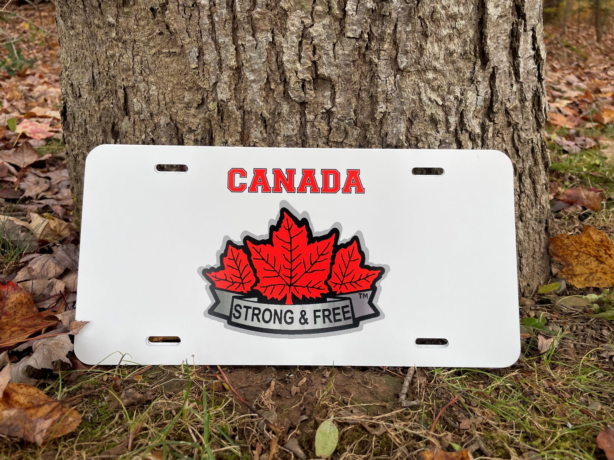 Canada on Top with Strong &amp; Free™ License Plate