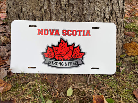 Nova Scotia with Strong &amp; Free™ License Plate
