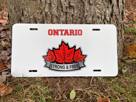 Ontario Pride with Strong &amp; Free™ Licence Plate
